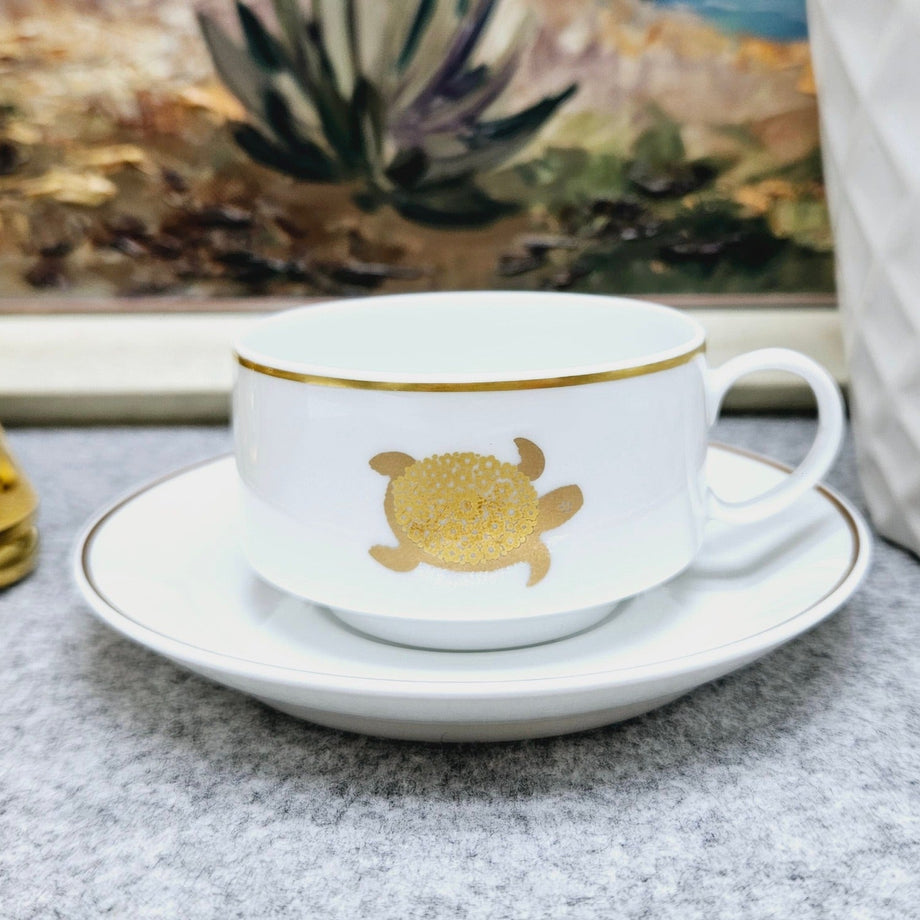 Rosenthal Porzellan Kaffeebecher in Gold. (100ml.) –