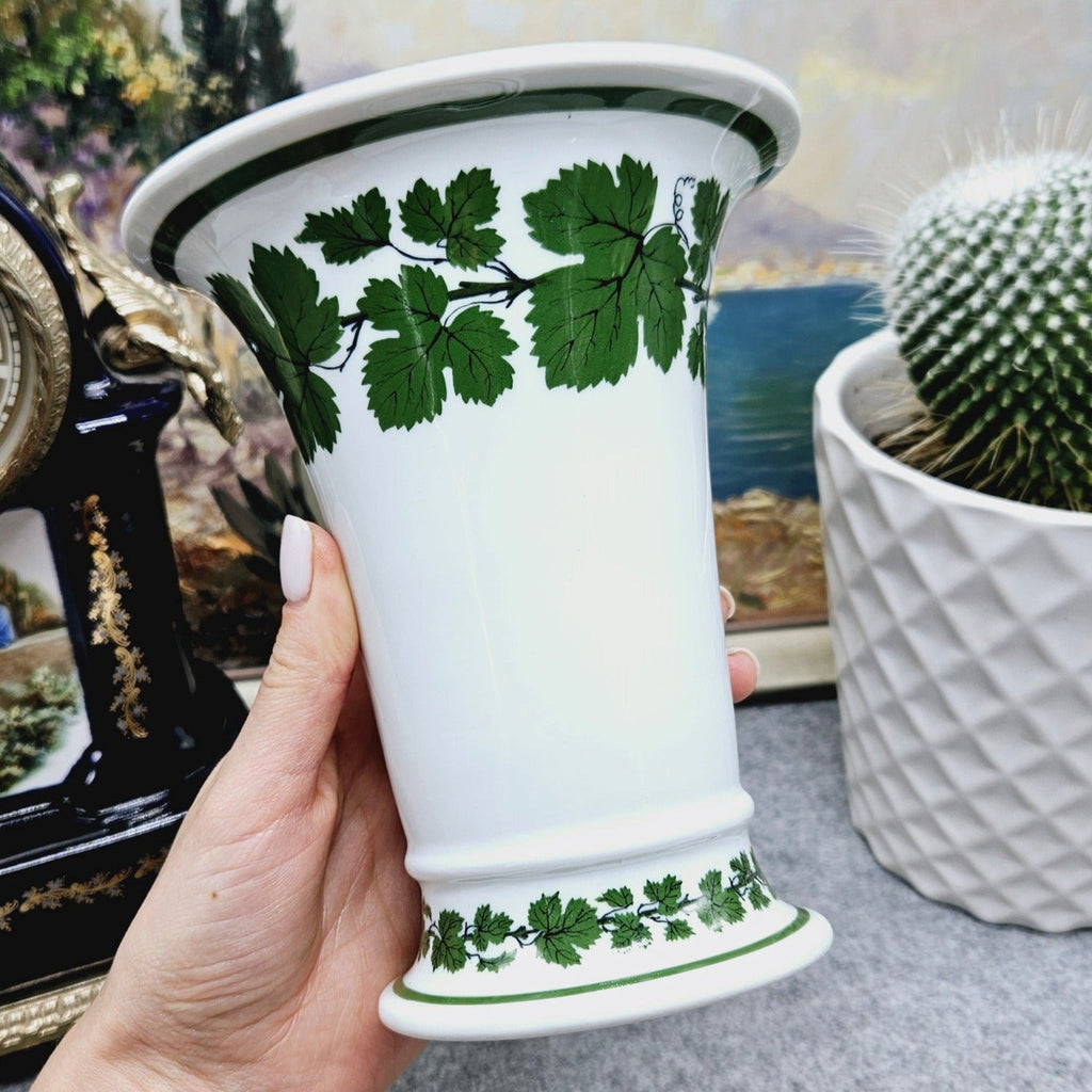 Meissen Grüner Efeu Rebe Porzellan Blumenvase (16cm.) Hergestellt in 1 –  meinantik.de