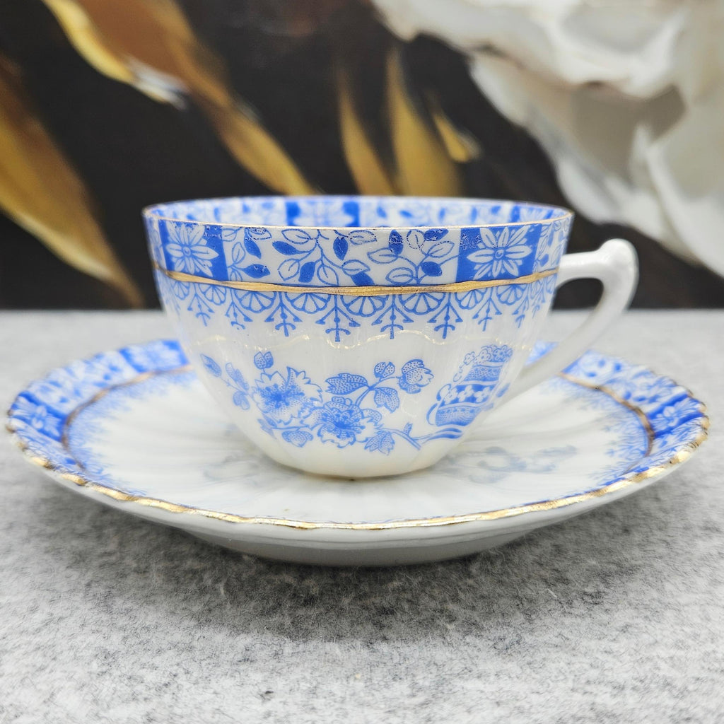 Wunderschöne Espressotasse aus Porzellan von „China Blau“ (~90 ml) –